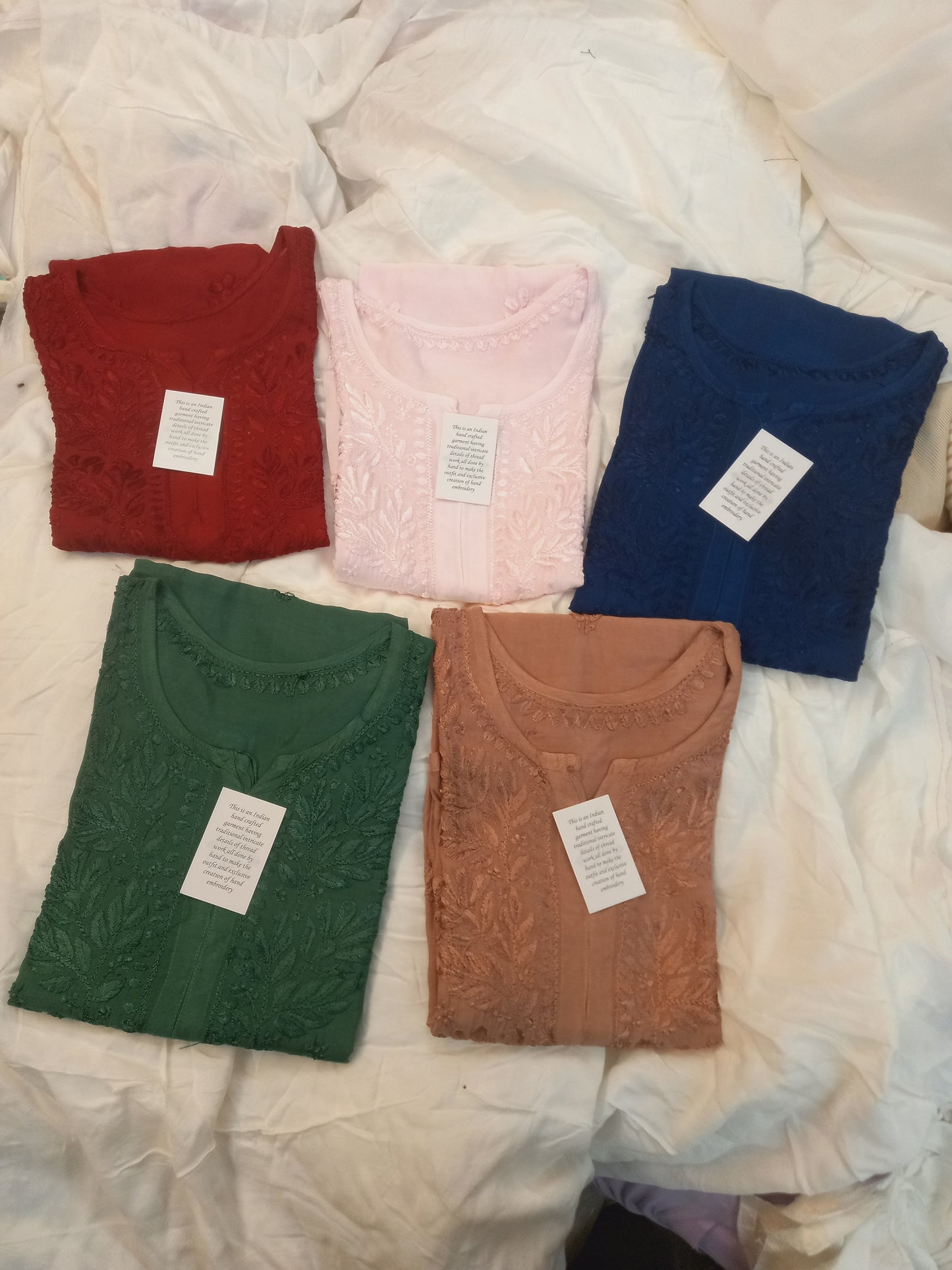 Pure Silky Muslin Exclsuive Chikankari Resham Thread Kurti