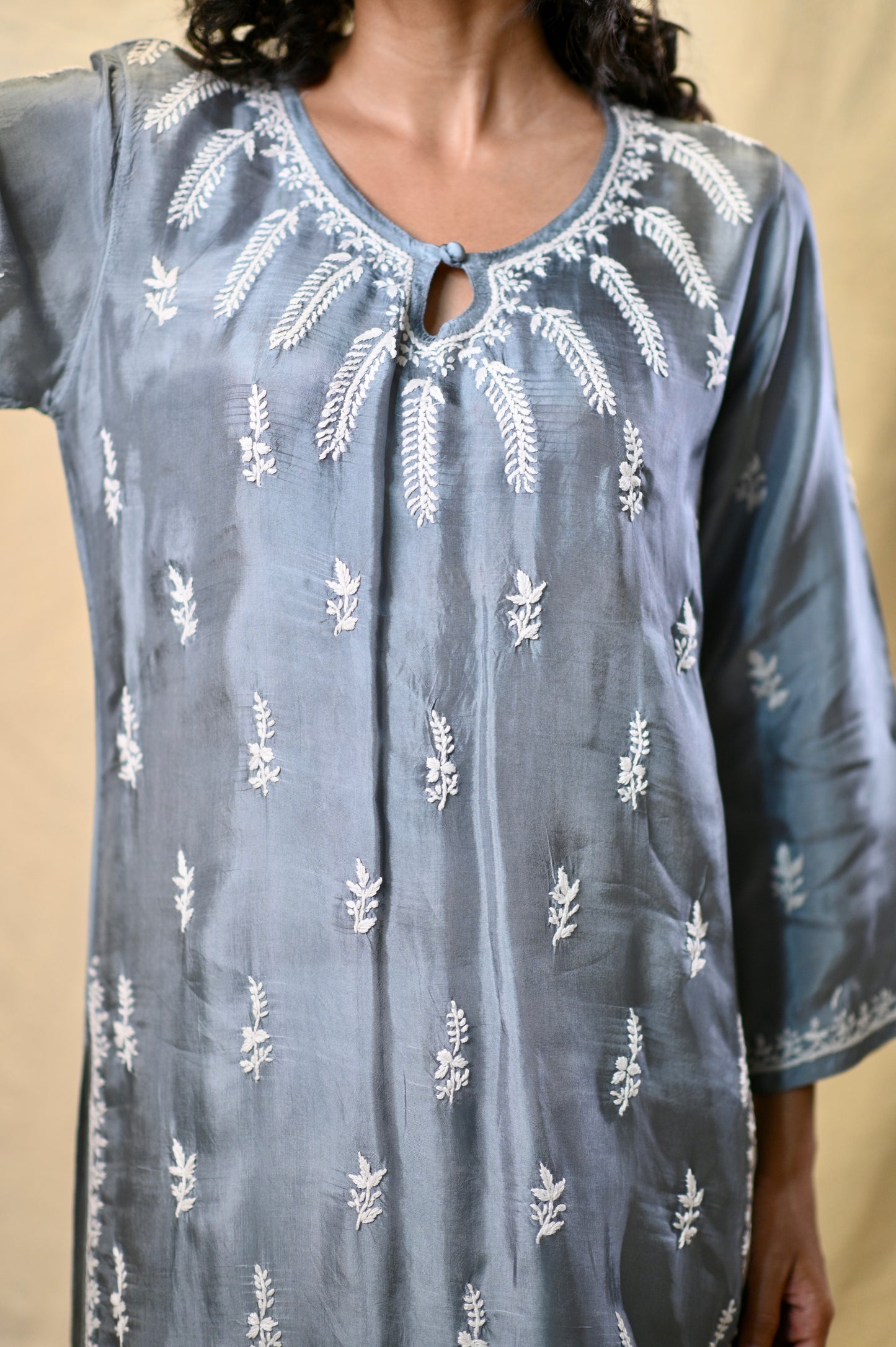 Silk Exclusive Chikankari Kurtis
