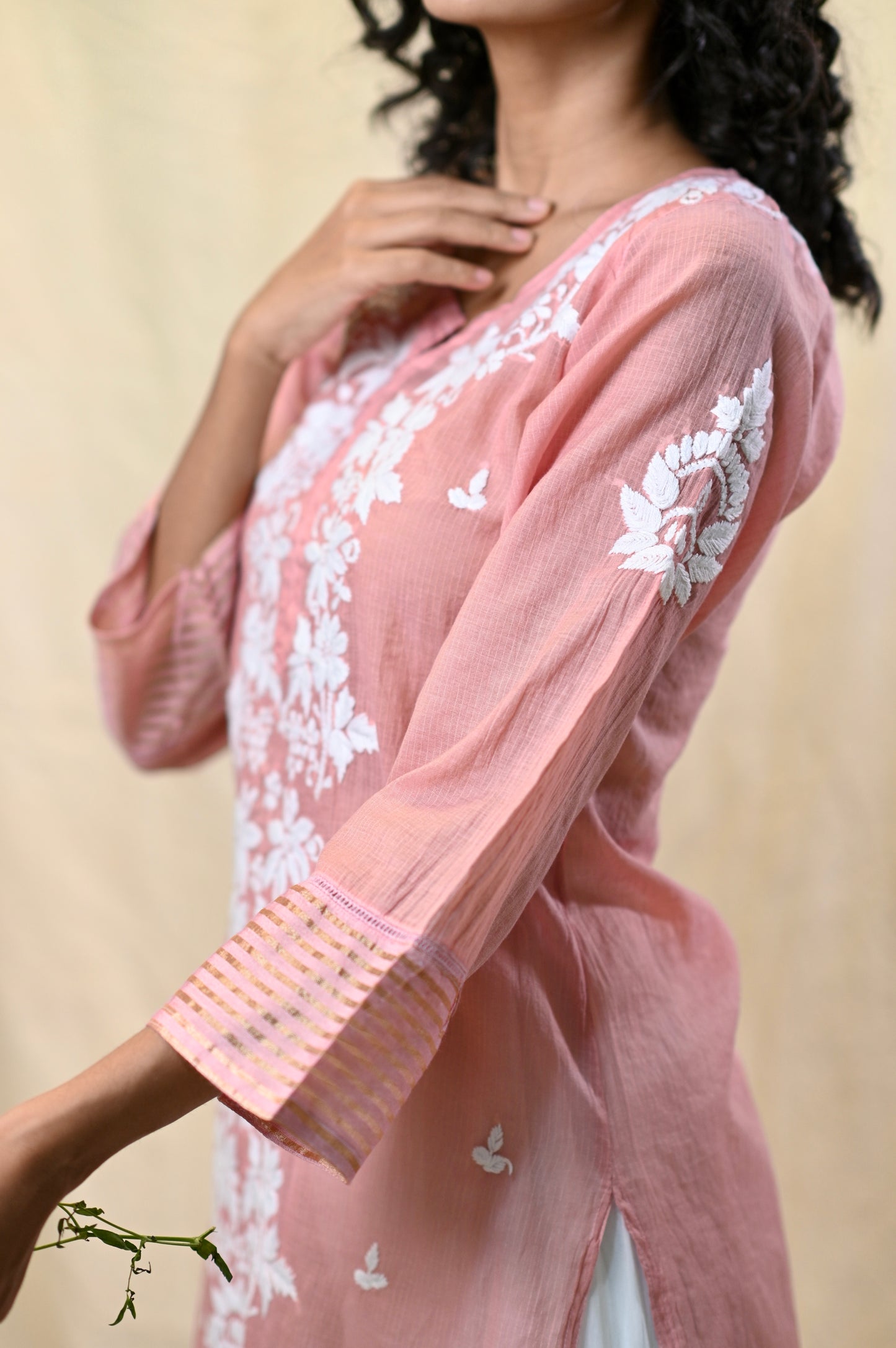 Maheshwari Chikankari Exclusive Kurti