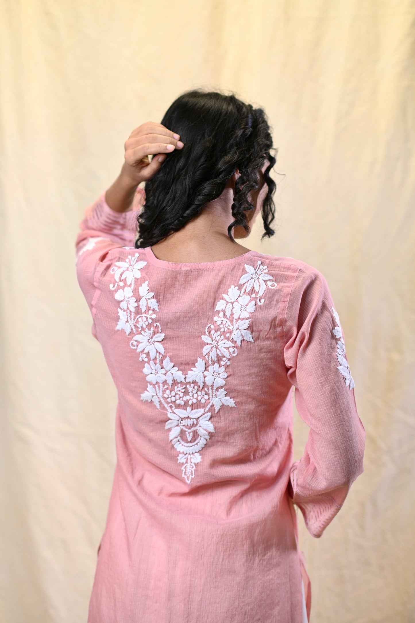 Maheshwari Chikankari Exclusive Kurti