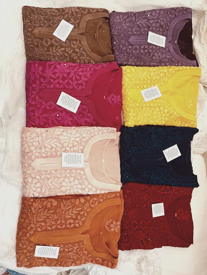 Viscose Chikankari Mukaish Exclusive 3pc Set