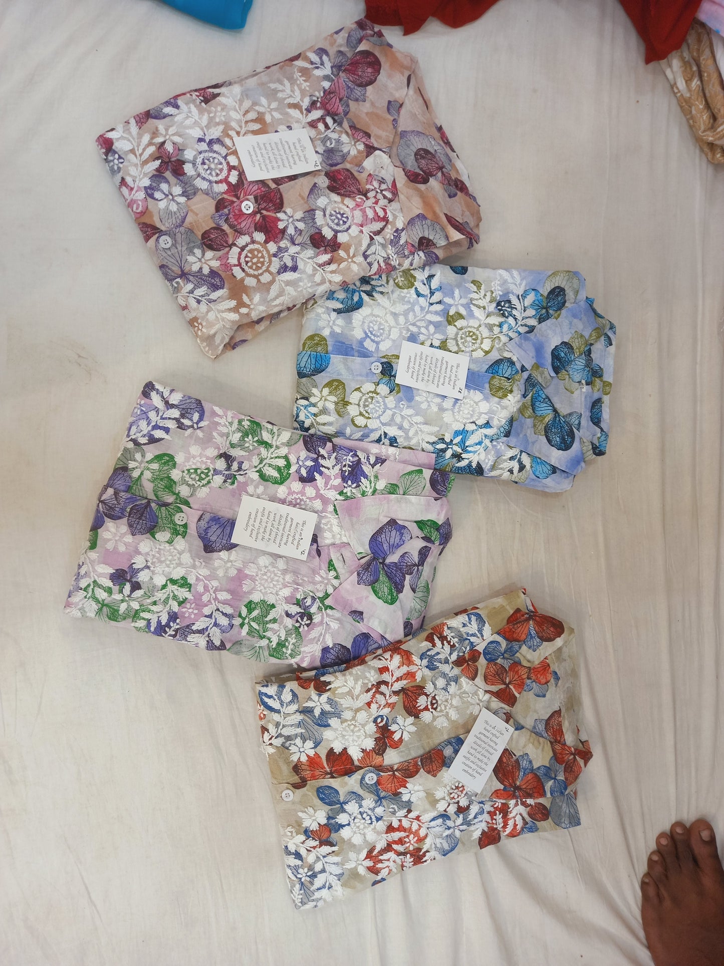 Classic Chikankari Mul-Printed Cord Set