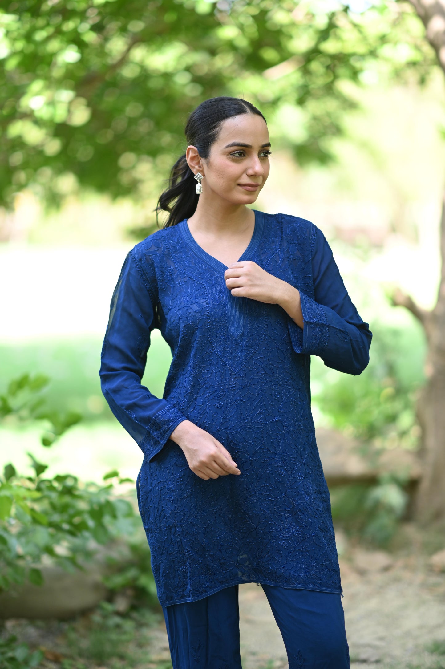 Pure Viscose Exclusive Chikankari Cord Set