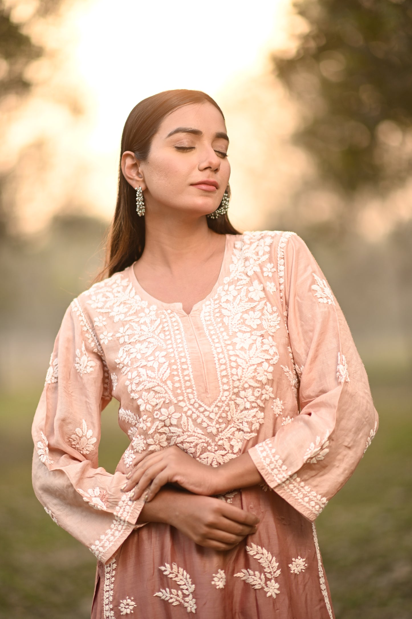 Pure Muslin Premium Chikankari Plazo Set