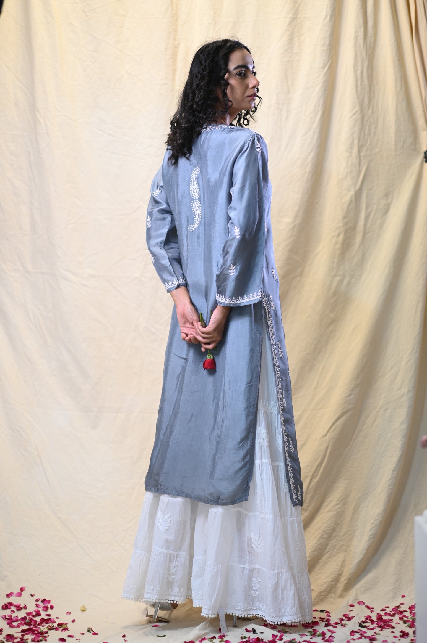 Silk Exclusive Chikankari Kurtis