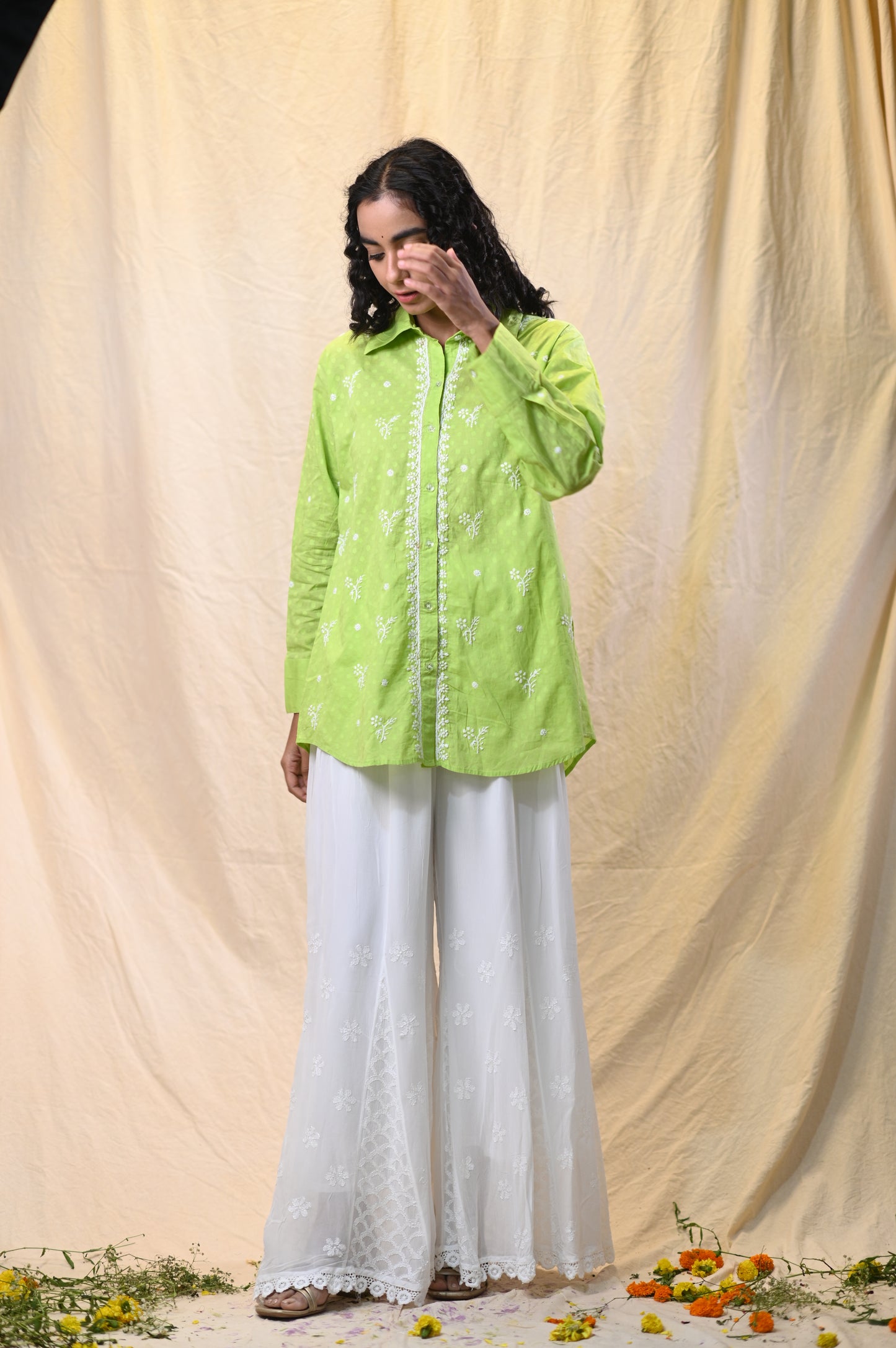 Cotton Chikankari Chic Shirts