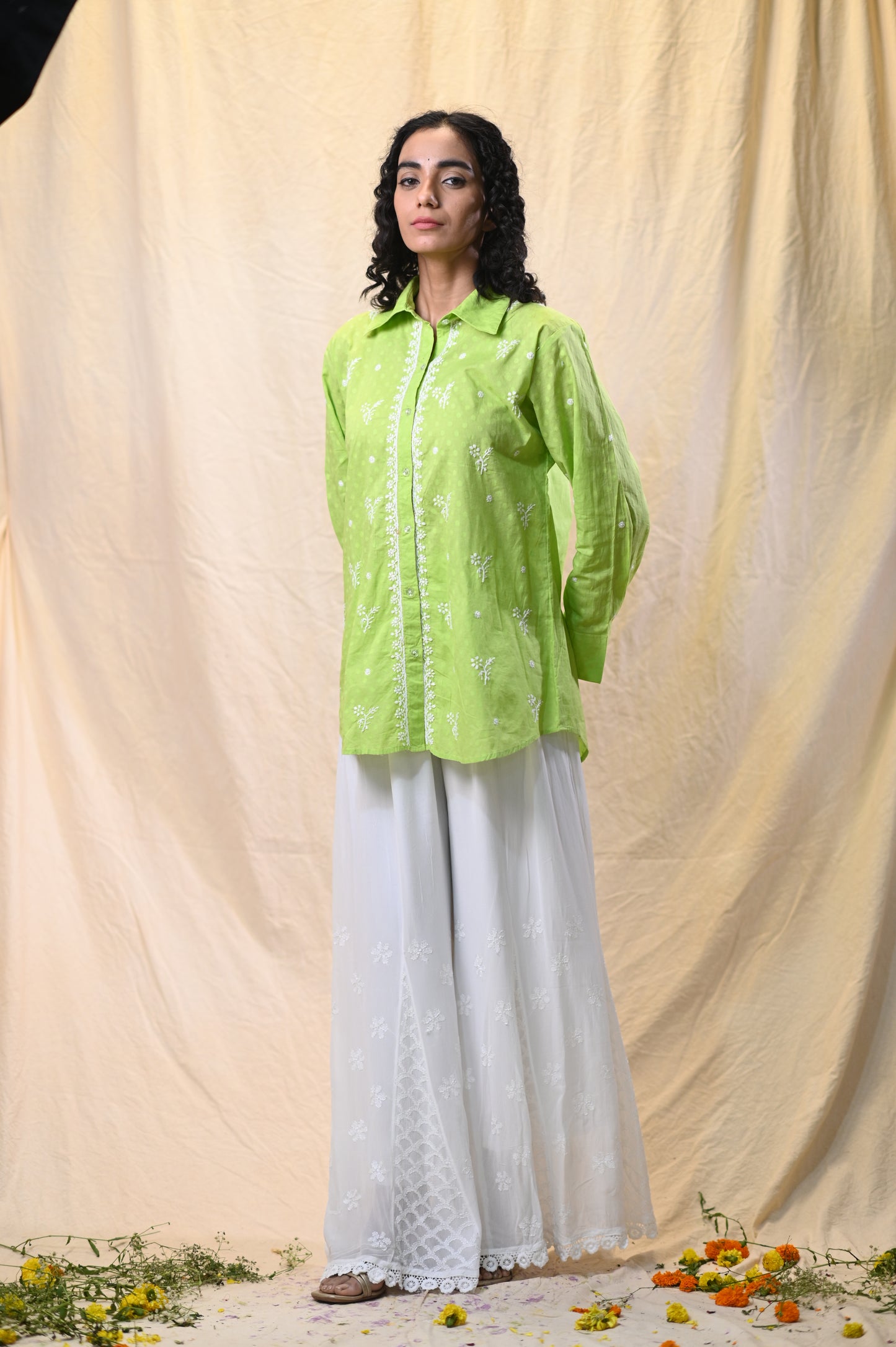 Cotton Chikankari Chic Shirts