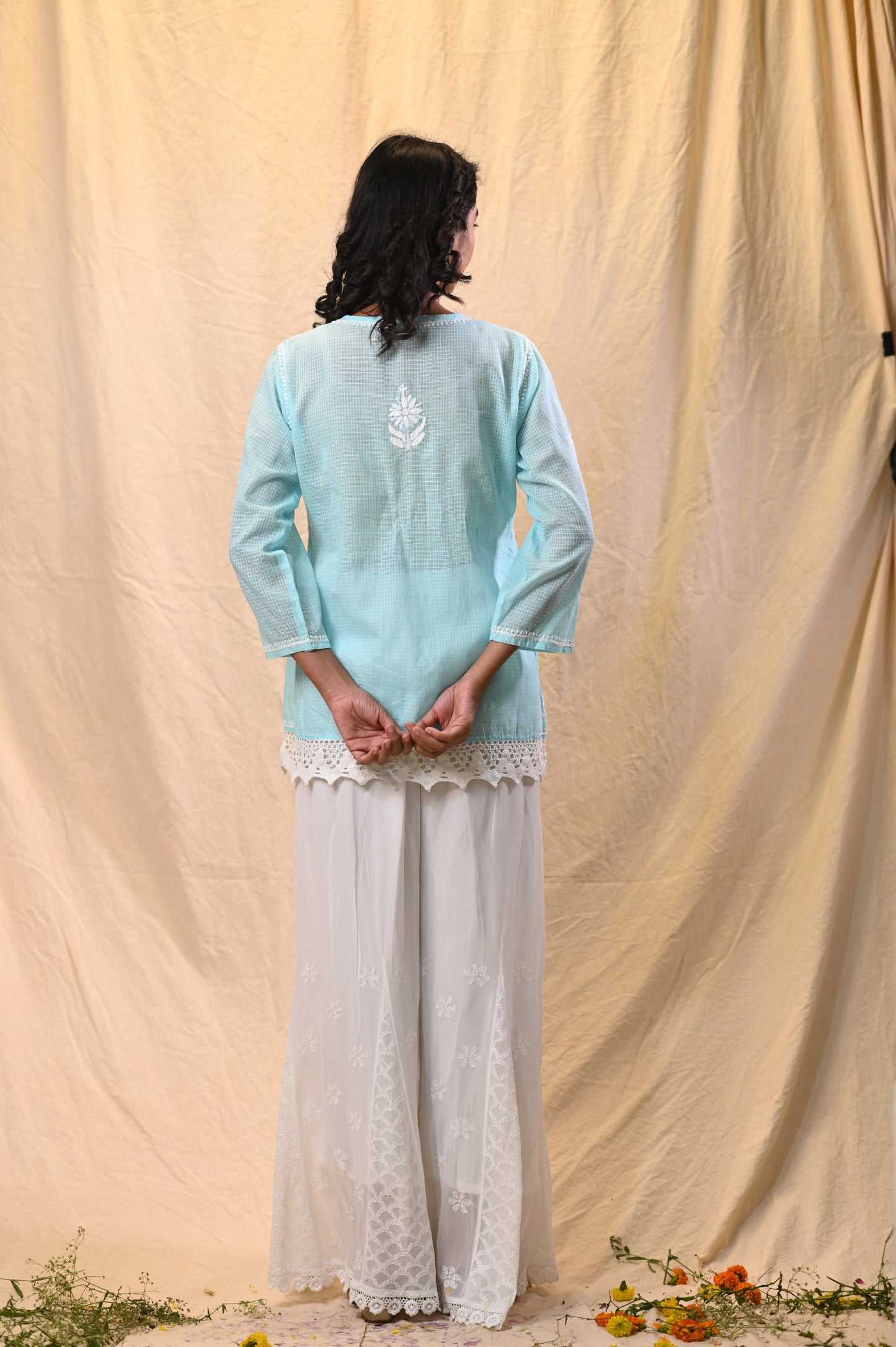 Kota Chikankari Elegant Short Frock