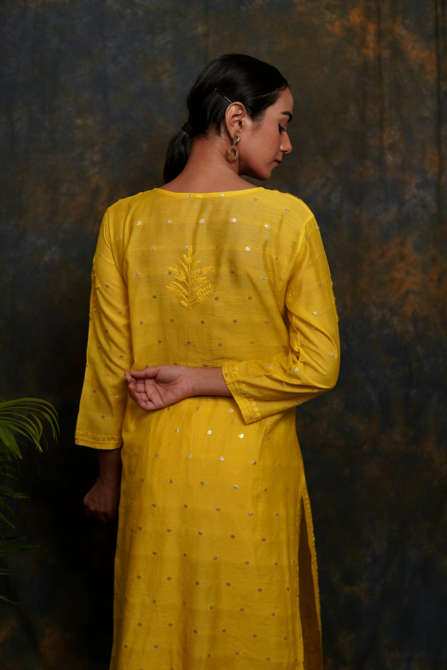 Banarsi Chanderi Exclusive Chikankari Plazo Set