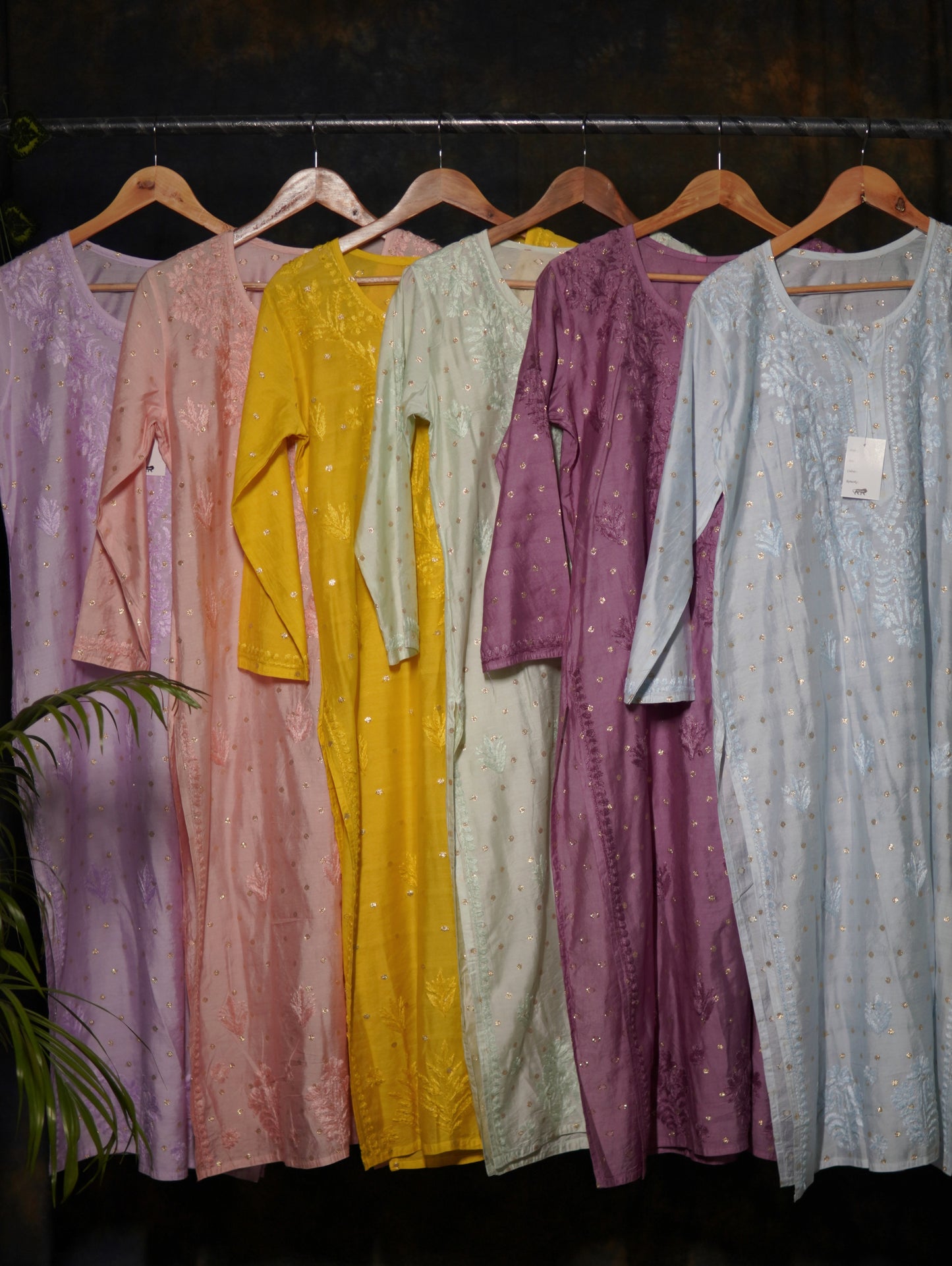 Banarsi Chanderi Exclusive Chikankari Plazo Set